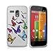 Price comparison product image FoneM8® - Butterfly Designer Gel Case For Motorola Moto G