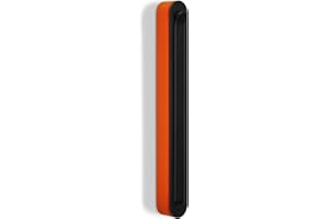 Aufbau - Klapphaken HARZ schwarz/orange 140 x 16 mm Mantelhaken Garderobenhaken Kleiderlüfter klappbar von SO-TECH®