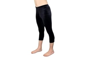 Caprihose Velvet bi-elastisch Mädchen 3/4 Leggings Kinder Capri Hose Hüfthose Balletthose Fitnesshose Yogahose