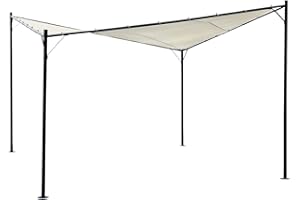 ALEOS. Eleganter Gartenpavillon Schmetterling Butterfly Pavillon Sonnensegel 4x4 Meter 16m² Dach, UV30+ Modell: Paros von AS-S