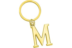 Freedale Gold Letter A-Z Keychain for Women Men Purse Handbags Metal Alphabet Initial Letter Key Ring Novelty-keychain