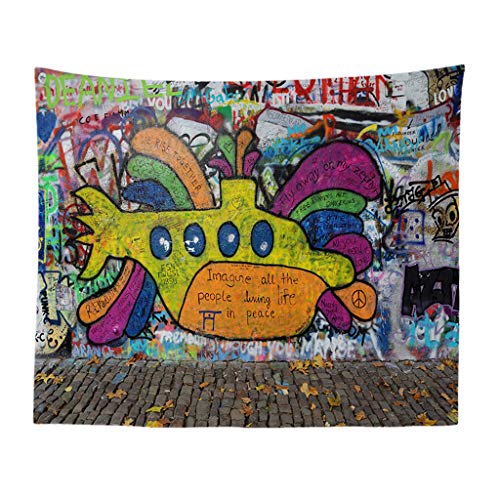 D C.Supernice Graffiti Tapestry Hip-hop Street Culture Style Tapestry Wall Hangings Art Wall Tapestrys Wall Hanging