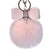 Produktbild 10CM Nette Schlüsselanhänger Keychain Anhänger Handtasche Geldbörse schlüsselbund Pompons hängen Plüsch Lonshell (Rosa)