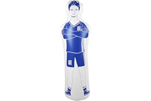 Gaeirt Inflatable Training Dummy, 160m Tumbler Multi-purpose Soccer Goalkeepr Air Mannequin Defender, Football Basketball Training Wall, Boxing Bag, for Dribbling Wall Passing Drills(blue)