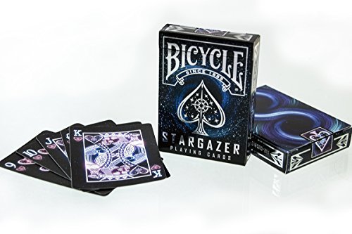 Preisvergleich Produktbild Bicycle 2 Decks Stargazer Black Standard Poker Spielkarten