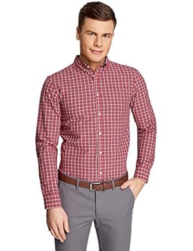 oodji Ultra Uomo Camicia Dritta a Quadri