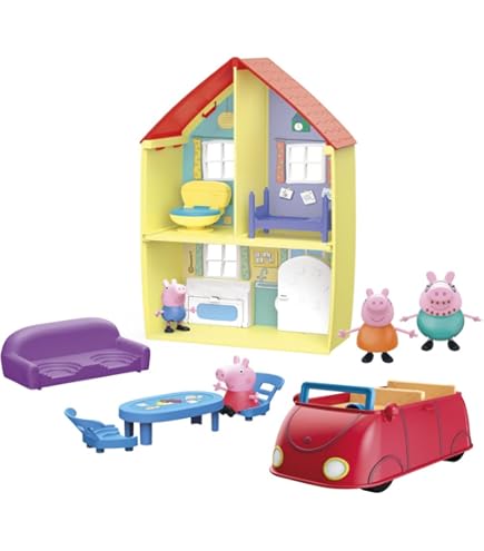Set Gioco Peppa Pig Shopping – Casse, Figure Miss Rabbit E Peppa, Carrello E Accessori