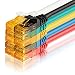Produktbild SEBSON Ethernet Kabel CAT 6, Gigabit LAN Patchkabel, 1000Mbit/s, U-UTP Netzwerkkabel 1,5m, RJ45 Stecker für Router, PC, SMART TV, NAS, 10er Set bunt