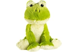 Pelucho - Bouillotte Peluche Grenouille - Bien-Être, Chaleur et Douceur - Micro-Ondable - Grains de Blé et Fleurs de Lavande - Fabriquée en France