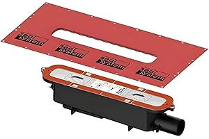 TECE Drainprofile Norma odpływowa, odpływ DN 50 z boku, 0,8 l/s czarny