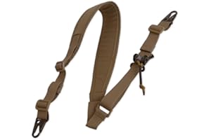 KRYDEX Taktischer 1/2-Punkt Gewehrriemen,Einstellbare Flexible Schnellspanner Gewehr Sling Riemen mit Metallhaken für Outdoor-Sportarten