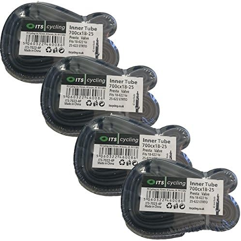 Road Bicycle Inner Tubes 700x18-25c Multi Packs (4)