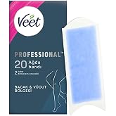 Veet Professional Sir Ağda Bandı Bacak ve V&uuml;cut B&ouml;lgesi Hassas Ciltler i&ccedil;in 20'li
