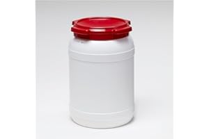 Certeo Weithalsfass 20l - Inhalt 20 Liter - Fass Kunststofffass Rundfass Standfass Weithalstonne Tonne