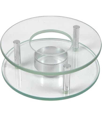 Glas Teekanne Stövchen Mit Teelicht - 12,5cm Borax-Glas