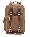 Produktbild BLUBOON Vintage Canvas Rucksäcke Herren Damen Leinwand Retro Schulrucksack Laptoprucksack Wanderrucksack mit der Großen Kapazität (Khaki-S)
