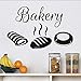Produktbild Qwerlp Bäckerei Küche Wandaufkleber Dekor, Heißes Brot Decals Aushöhlen Design Vinyl Wasserdichte Wandtattoo Aufkleber
