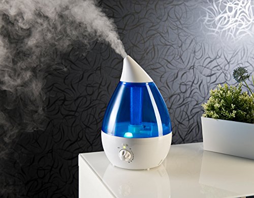 newgen medicals Großer Ultraschall-Luftbefeuchter & Aroma-Diffusor, 3,3 Ltr., 260ml/h - 3