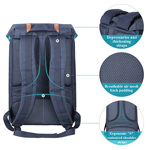 PRASACCO Laptop Rucksack Backpack Wanderrucks  cke Handgep  ckrucksack 17 Zoll Notebook Rucksack f  r 15 6 Zoll Laptop Daypacks f  r Outdoor Reisen Wa