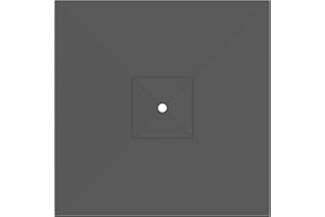 paramondo Telo di Ricambio per Ombrellone da Giardino Interpara Quadrato 3x3m, incl. Air Vent, Lavabile, Grigio