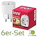 Produktbild Innr Smart Plug on/off | 6 x intelligente Smart-Home Steckdose | Funktioniert mit PHILIPS HUE*, OSRAM LIGHTIFY und innr-Fernbedienung | Zigbee-zertifiziert SP120 | App-Steuerung