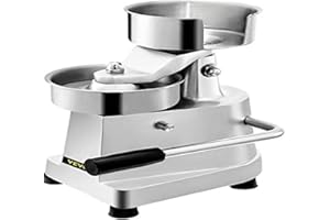VEVOR BuoQua Hamburgatrice, Hamburger Pressa Manuale, Macchina per Hamburger in Acciaio Inox, Tortino per Hamburger Commerciale (150mm)