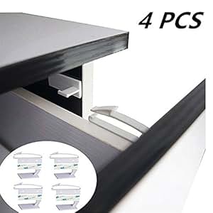 4 Pack Kindersicherung - Unsichtbare Baby Schranksicherung,Kinder