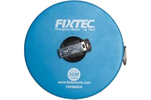 MYJ FIXTEC Measure with Ease and Accuracy Fiberglass Measuring Tape 30m*12.5mm Long Fiberglass Measuring Tape, Gauge Measure Ruler Tools for DIY or Building Requirements Surveyors and Engineers Site