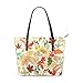 Produktbild COOSUN Stilisierte Herbstlaub Muster PU Leder Schultertasche Handtasche und Handtaschen Tasche für Frauen