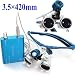 Produktbild Carejoy 3.5x420mm Dental Surgical Binokularlupen und Head Light Lamp (Blau)