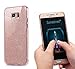 Price comparison product image galaxy S6 Case [ bling rose ] NWNK13® High Quality Soft Slim Shockproof 360° Protective Front and Back Full Body TPU Silicone Gel Case Cover With Card Organiser (Samsung Galaxy S6, Rose Bling)