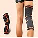 Produktbild JMM Knieschützer angenehm-Sport Damen/Herren für Basketball, Crossfit, Joggen, Radfahren, Tanz, Yoga, Gym, Orange, L