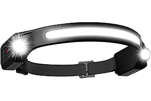 FUUHOMDY Head Torch Rechargeable,Headlamp with Red Light 2XPE and 260°Wide Beam LED Headlight with Motion Seonsor 8 Mods Adjustable IPX5 Waterproof Head Lamps for Adults Kids Camping,Hiking,Fishing and Running