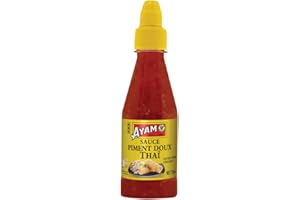 AYAM Sauce Piment Doux Thaï | Épicée | Piments frais | Saveurs Authentiques d'Asie | Haute Qualité | Alimentation Saine | Sans gluten | Sans colorant | Sans Glutamate - 250ml - Lot de 6