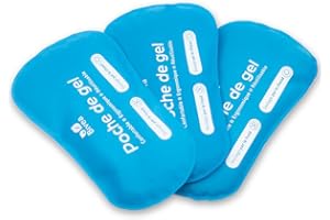 Bivea - Lot de 3 Poches De gel Ergonomique pour bain dérivatif - Bien-être par le froid - Cryothérapie périnéale - Bienfaits du froid sur le périnée -Grand Format pour la nuit, 3 unités