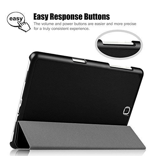 Fintie Samsung Galaxy Tab A 9.7 Hülle Case – Ultra Schlank Superleicht Ständer Smart Shell Cover Schutzhülle Etui Tasche mit Auto Schlaf / Wach Funktion für Samsung Galaxy Tab A 9.7 T550N / T555N 24,6 cm (9,7 Zoll) Tablet-PC, Schwarz - 8