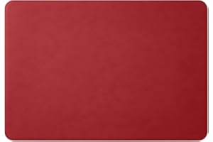 Eglooh - Herms - Sous main Bureau en Cuir Rouge Ferrari cm 80x50 - Coutures Artisanales et Angles Ronds - Made in Italy