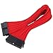 SilverStone SST-PP07-MBR - 30cm Carte mère 24pin vers 24pin Cable d'extension manchonné, rouge