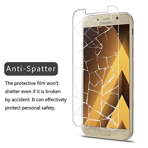 VIFLYKOO Samsung Galaxy A3 2017 Pellicola Protettiva 2-Pack Vetro Temperato 9H Premio di Protezione Schermo per Galaxy A3 2017 Smartphone Flim Protection (Nessuna Copertura Completa)