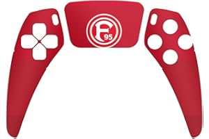 DeinDesign Skin kompatibel mit Sony Playstation 5 Controller PS5 Folie Sticker F95 Offizielles Lizenzprodukt Fortuna Düsseldorf