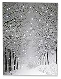 CON EL TAMAÑO PERFECTO: Este maravilloso cuadro de lienzo con luces LED mide 40 x 29,85 cm y viene con una montura especial para colgarlo en la pared nada más lo saques de la caja.
