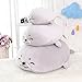 Produktbild YINGGG Seal/ Polar Bear/ Penguin/ Dolphin Weiche Plüsch Kissen Tier Gefüllte Spielzeug Geschenke für Kinder/Erwachsene (Seal Grey)
