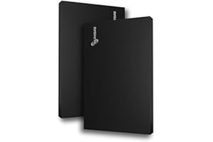 SUHSAI Disco Rigido Esterno Portatile Unità di Archiviazione USB 2.0 320GB Design in Metallo Ultra Sottile Disco Rigido di Trasferimento Dati ad Alta Velocità Compatibile con PC, Mac, Desktop (Nero)