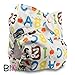 LittleBloom, Reusable Pocket Cloth Nappy, Fastener: Popper, Set of 1, Pattern 67, With 2 Microfibre Inserts, (see "Special Offers and Product Promotions" for Special Offers Detail)