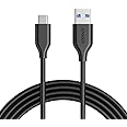 Anker PowerLine Câble USB C vers USB 3.0 avec Résistance 56k ohms [180 cm] pour Appareils USB Type C(Samsung Galaxy S8,S8+,S9
