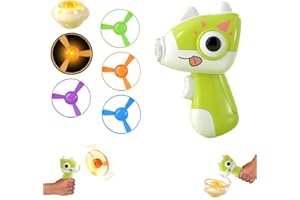 SHENGOU Jouet De Lanceur De Disque Volant,Lanceur De Disque,Soucoupe Volante Jouets D'extérieur,Flying Toys Disc Shooters pour EnfantsJouet Volant,Flying Disc Launcher Toy for Kids (6)