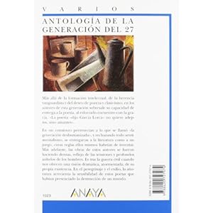 Antologia de la generacion del 27 / Anthology of 27's Generation