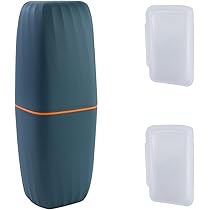 Contenitore Portaspazzolino Portatile Da Viaggio, Contenitore Per Dentifricio Collutorio Bagno Verde~p151377000