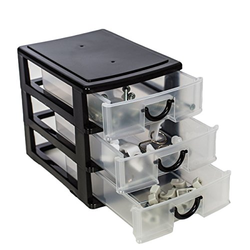 4er Set Schubladenbox Aufbewahrungsboxen in 4 tollen Farben Ideal für Büro, Küche & Werkstatt - 2