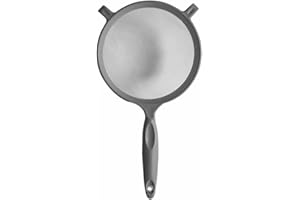 LAVY Plastic Sieve Fine Mesh Strainer Sieve Baking Flour Large Mesh Sieves and Strainer for Powder Food Washing Draining Pasta Spaghetti Rice Salad Vegetable Kitchen Accessory Assorted Colors (1Pc)